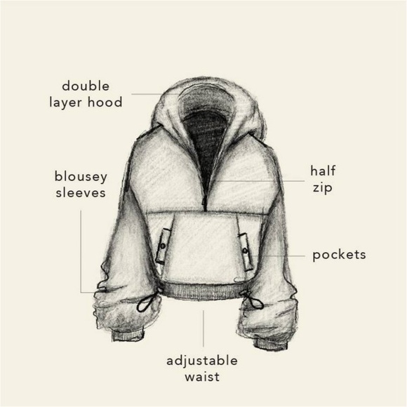 Blogilates for Target Marshmallow 1/2 zip Hooded Sweatshirt - Picture 8 of 9